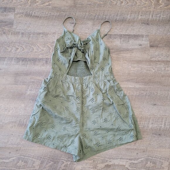AERIE | Cutout Tie Front Romper | Sz. S - Picture 3 of 8